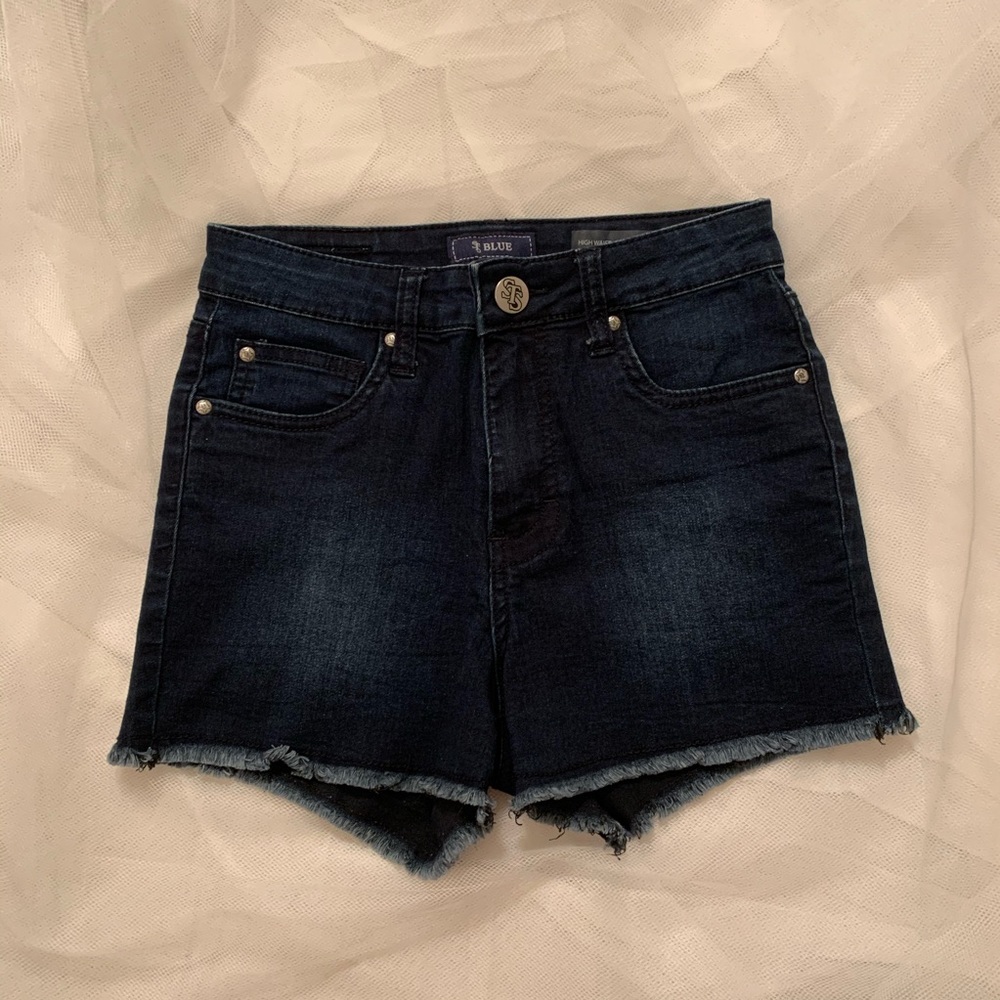High waisted jean shorts, size 3